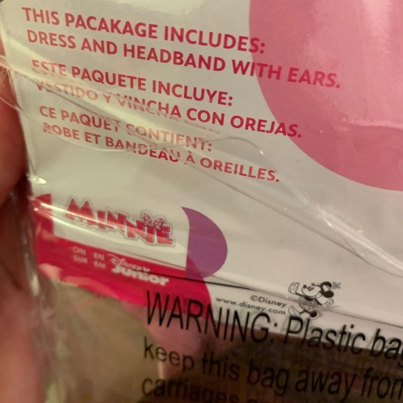 NWT Disney Junior Minnie Mouse Girls Costume Small 2T Dress - Picture 7 of 7